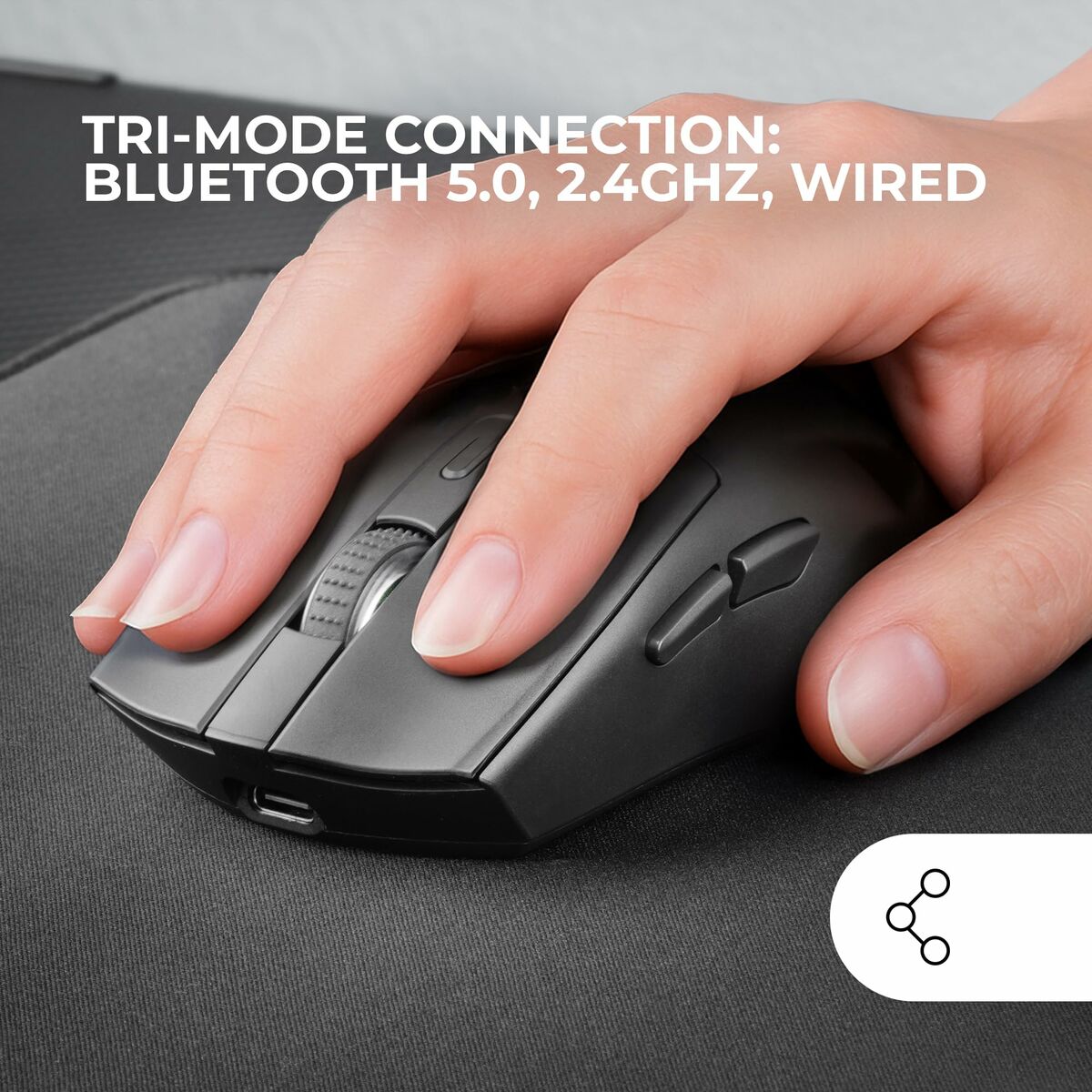 Gaming Mouse Mars Gaming MMT3 Negro