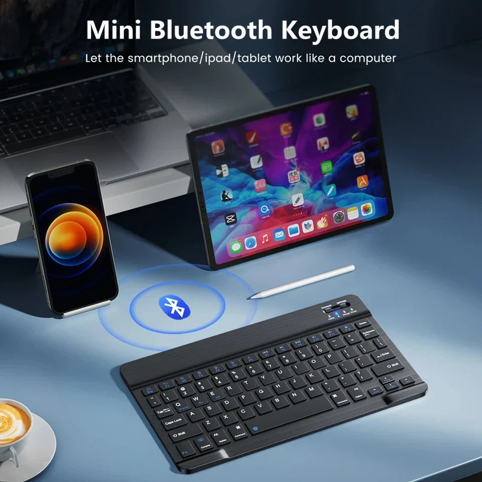 NNEOBA Bluetooth Wireless Keyboard & Mouse Combo para iPad Mac PC